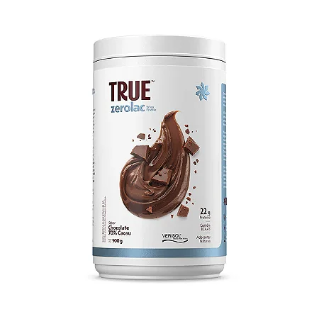 True Whey Zero Lactose Chocolate 70% Cacau 900g - True Source