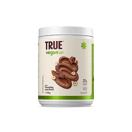 Proteína Vegana True Vegan Chocolate com Avelã 418g - True Source