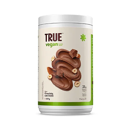 Proteína Vegana True Vegan Chocolate com Avelã 837g - True Source