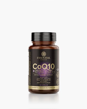 Coenzima Q10 + Omega 3TG + Natural Vitamin E Pote 60 caps - Essential Nutrition