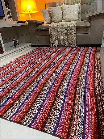 Tapete Artesanal em Tear Mineiro 1,50 x 2,00 m