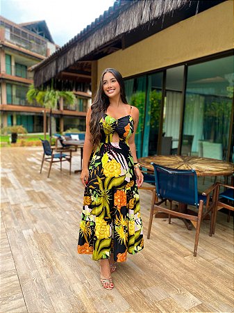 Vestido Aurora Midi - Estampado