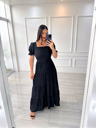 Vestido Giovana - Preto