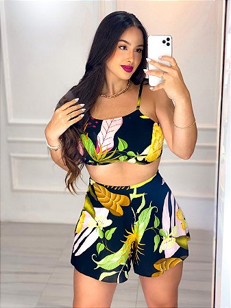 Conjunto Short Juliana - Estampado Flor