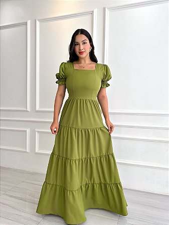 Vestido Giovana - Abacate