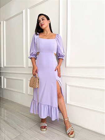 Vestido Beatriz (LEVES DEFEITOS)- Lilás