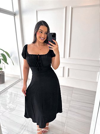 Vestido Bianca - Preto