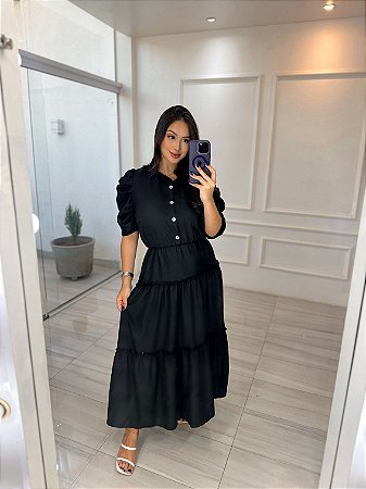 Vestido Barbara - Preto