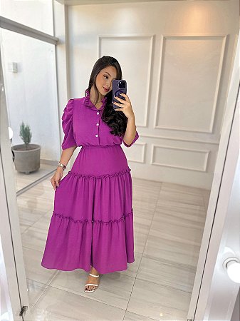 Vestido Barbara - Fúcsia