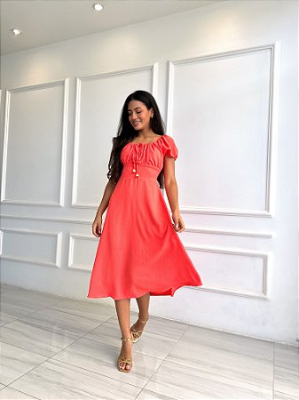 Vestido Bianca - Coral