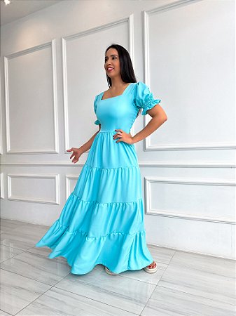 Vestido Giovana - Azul Tiffany