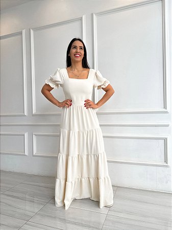 Vestido Giovana (LEVES DEFEITOS) - Tapioca
