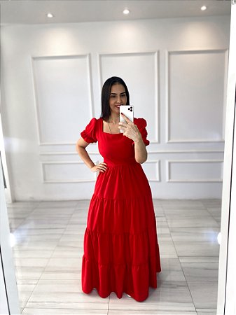 Vestido Giovana - Vermelho