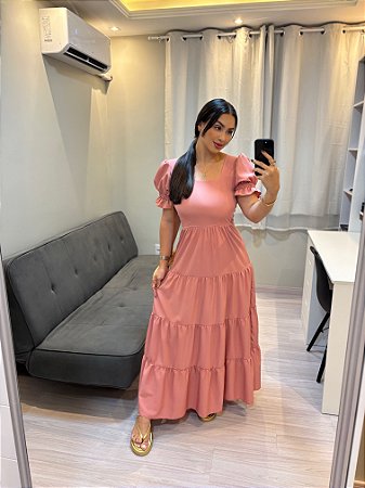 Vestido Giovana - Rose