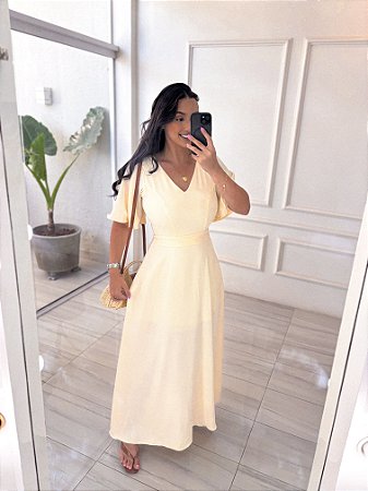 Vestido Catarina - Creme