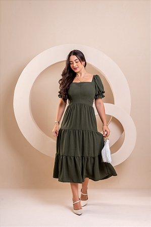 Vestido Tereza - Oliva