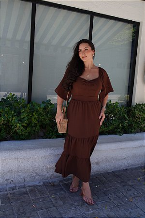 Vestido Noele - Marrom