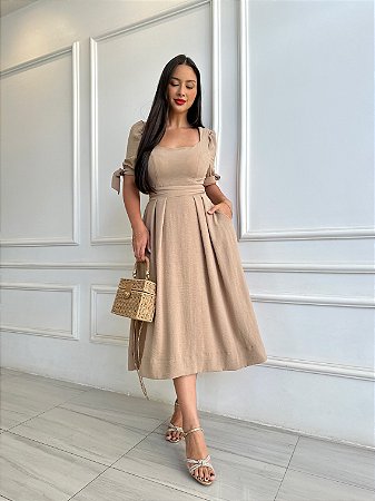 Vestido Estela - Nude