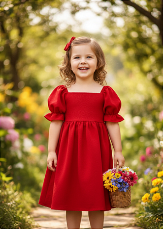 Vestido Helô - Vermelho