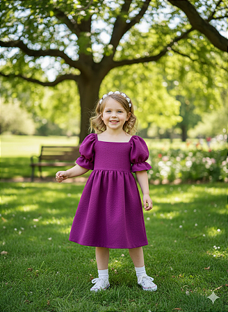 Vestido Helô - Fúcsia