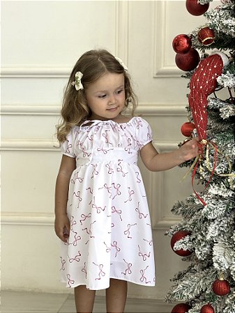 Vestido Bia - Estamp. Laço