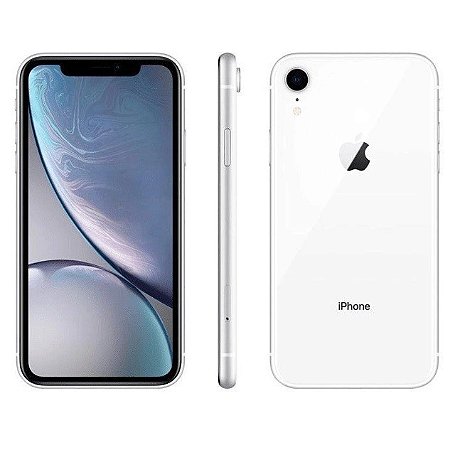 iPhone XR Apple 64GB Branco, Tela de 6.1”, Câmera de 12MP, iOS