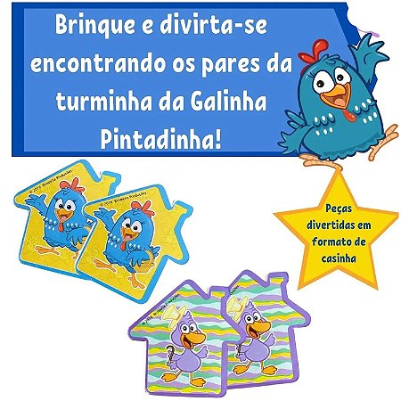 Jogue Galinha Pintadinha: Jogo da Memória, um jogo de Crianças