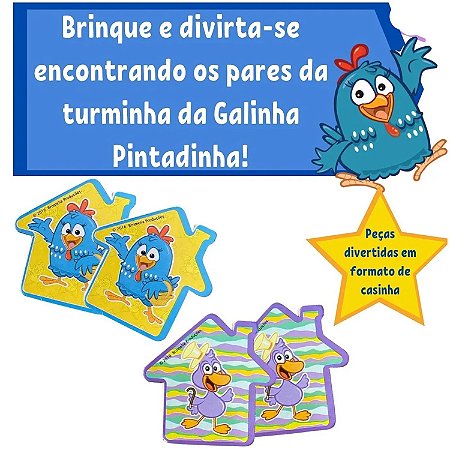 Jogo da Memória Galinha Pintadinha, Nig Brinquedos