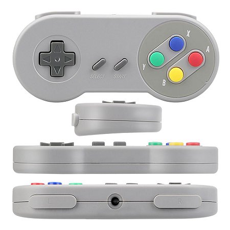 Kit C/2 Controle Super Nintendo Snes Joystick Usb Jogos Emulador Pc