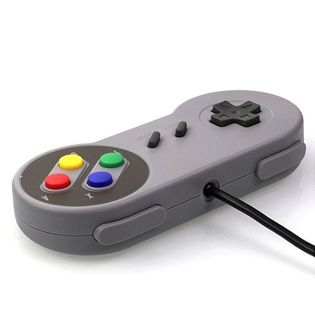 Controle Super Nintendo Snes Joystick Usb Jogos Emulador Pc em Promoção na  Americanas