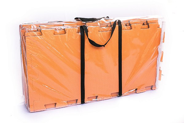 Kit Home 08 Performace Artes Marciais e Exercicios - Azul Marinho/Laranja