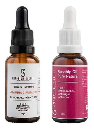 Kit Serum Vitamina C + Oleo de Rosa Mosqueta