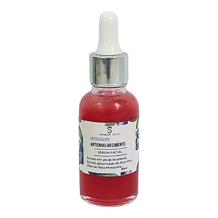 Serum Facial Antioxidante de Blueberry com Oleo Rosa Mosqueta