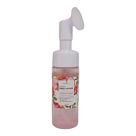 Espuma de Limpeza Facial de Pitaya com Aloe Vera e Óleo de Rosa Mosqueta
