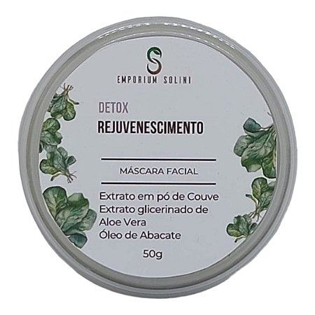 Máscara Detox de Argila Verde com Aloe Vera
