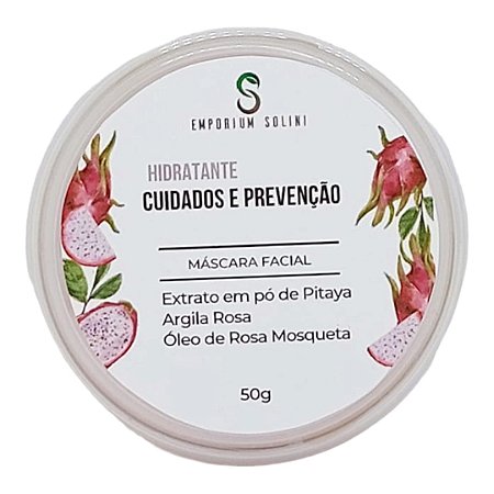 Máscara de Argila Rosa com Pitaya e Óleo de Rosa Mosqueta