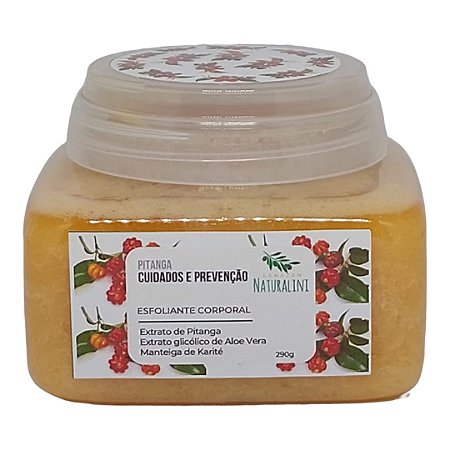 Esfoliante Corporal de Pitanga com Extrato de Aloe Vera e Manteiga de Karité
