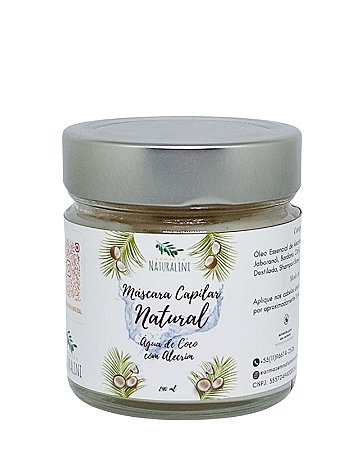 Máscara Capilar de Água de Coco com Alecrim