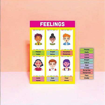 Placa Interativa Emoções - Feelings