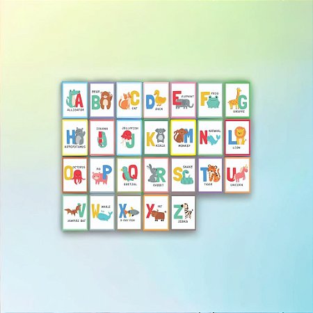 Placas alfabeto Animal - Animals Alphabet