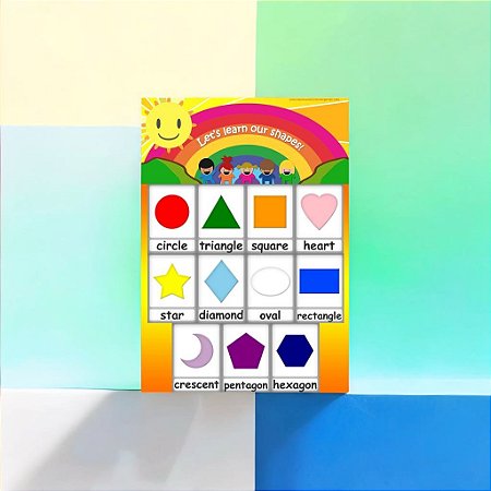 Placa Interativa Formas - Let's learn our shapes!