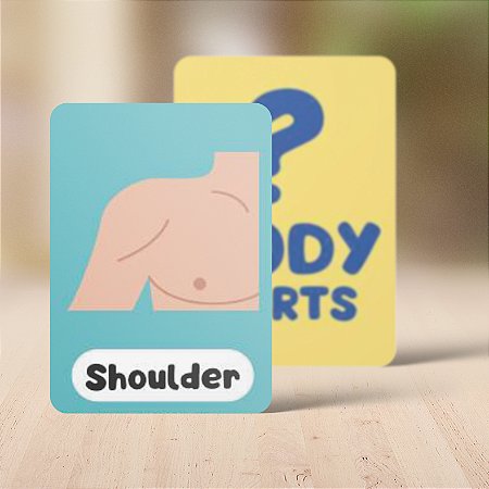 Jogo da Memória Partes do corpo - Body Parts
