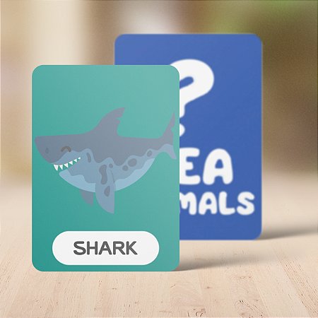 Jogo da Memória  Animais Marinhos - Sea Animals