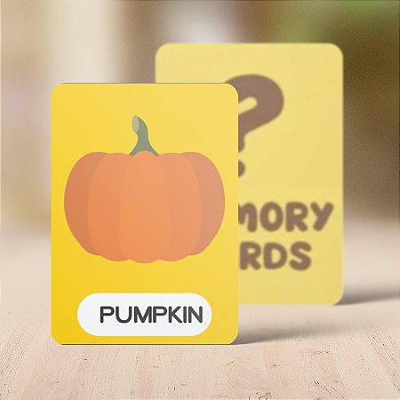 Jogo da Memória do Dia de Ação de Graças em Inglês - Thanksgiving