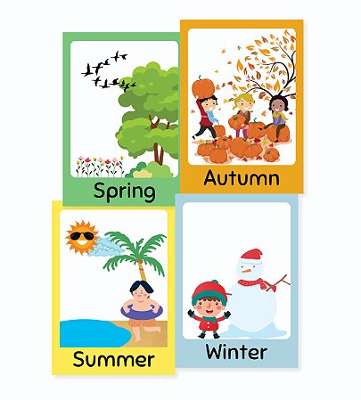 Placas Estações do Ano - Seasons