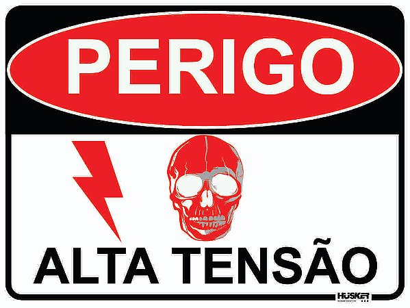 Placa Perigo – Alta Tensão