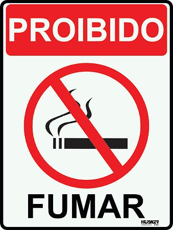 Placa Proibido Fumar
