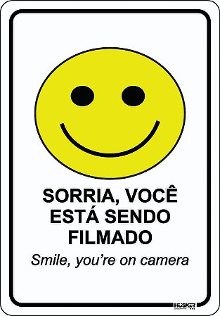 Placa Aviso de Filmagem
