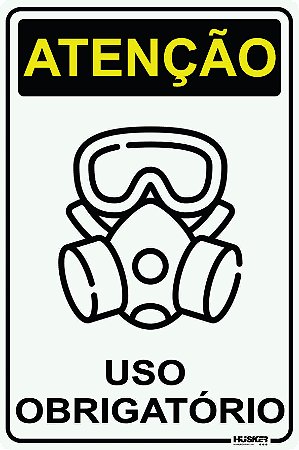 Placa Atenção Uso de Máscara
