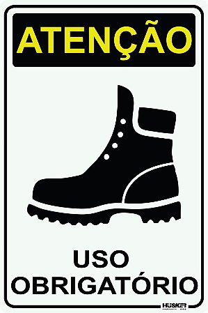 Placa Uso de Botas
